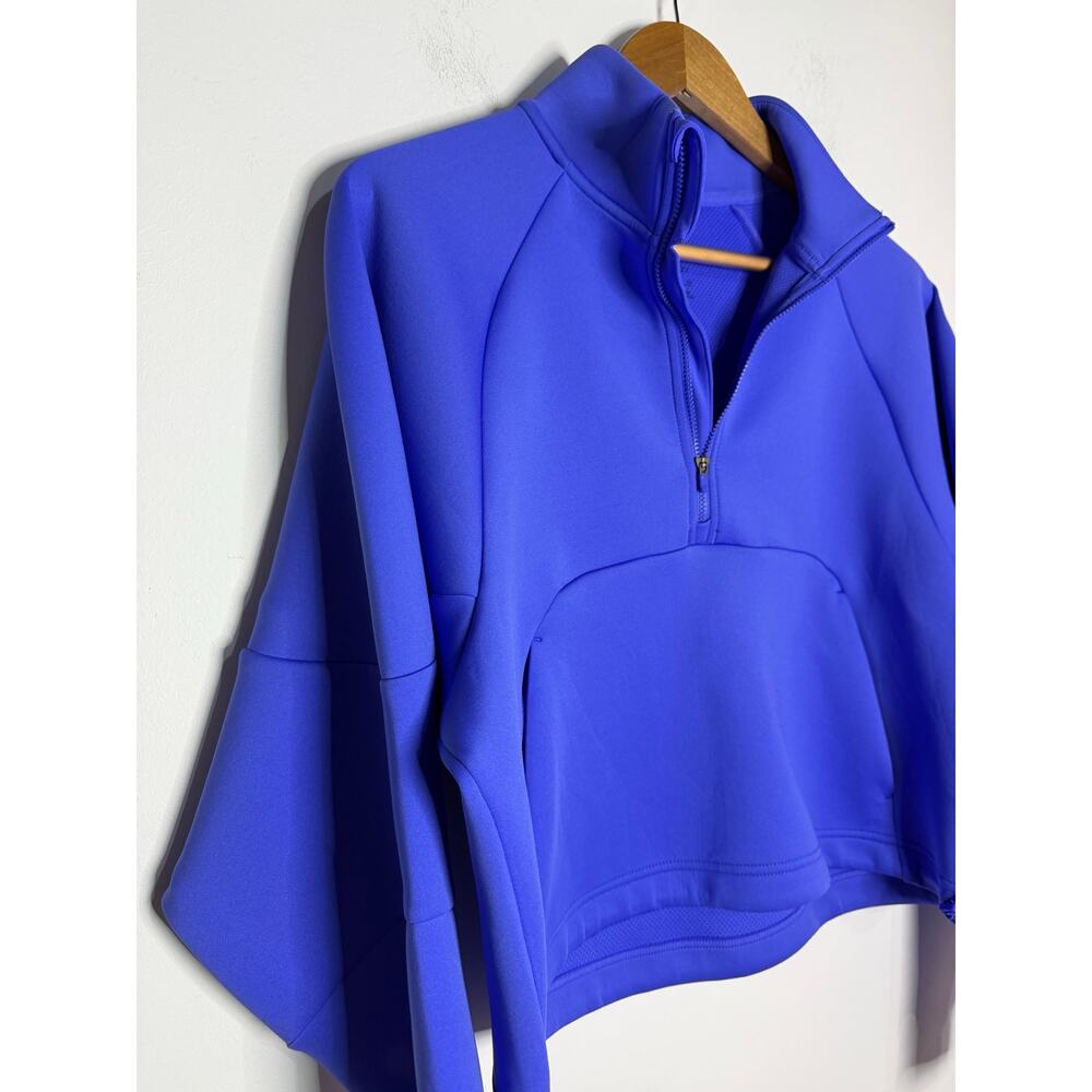 Blue Nike Women's Dri-FIT Prima 1/2-Zip Training Top Size Small MSRP $100 - Picture 3 of 7